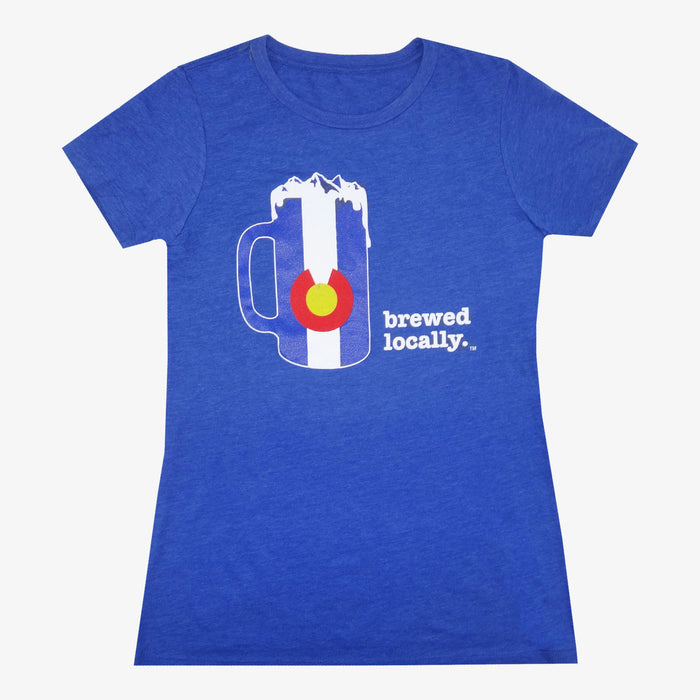 Women's Colorado Brewed Locally T-Shirt - Royal