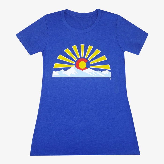 Women's Colorado Sunset T-Shirt - Royal
