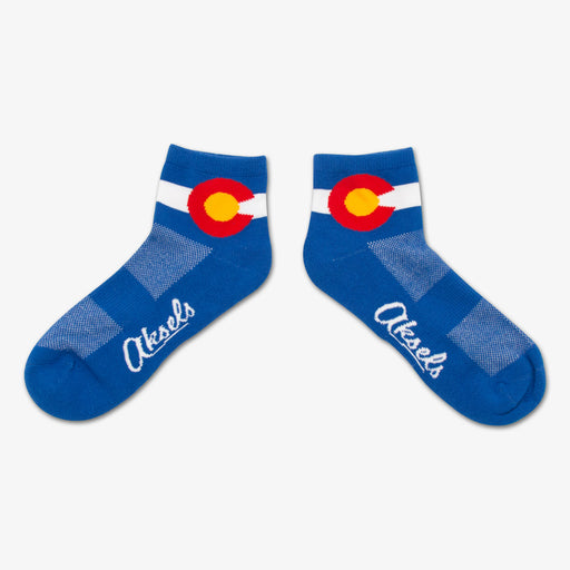 Aksels CoolMax Colorado Flag Ankle Socks