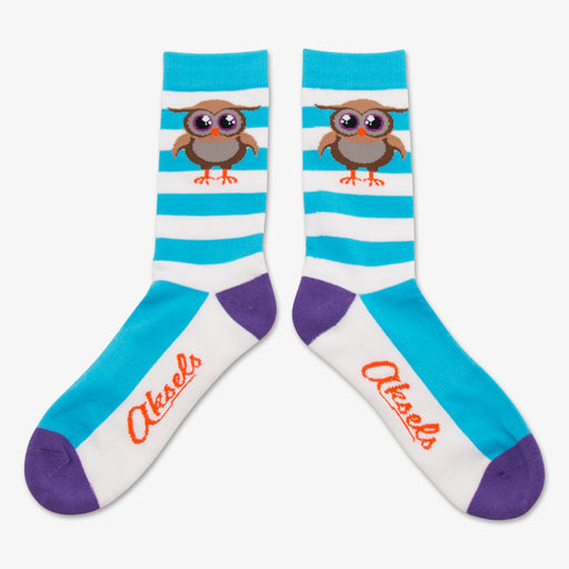Aksels Striped Owl Socks