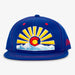 Aksels Colorado Sunset Snapback Hat - Royal