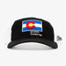 Colorado Grown Locally Curved Trucker Hat - Black