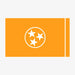 Aksels Tennessee Flag Sticker - Orange