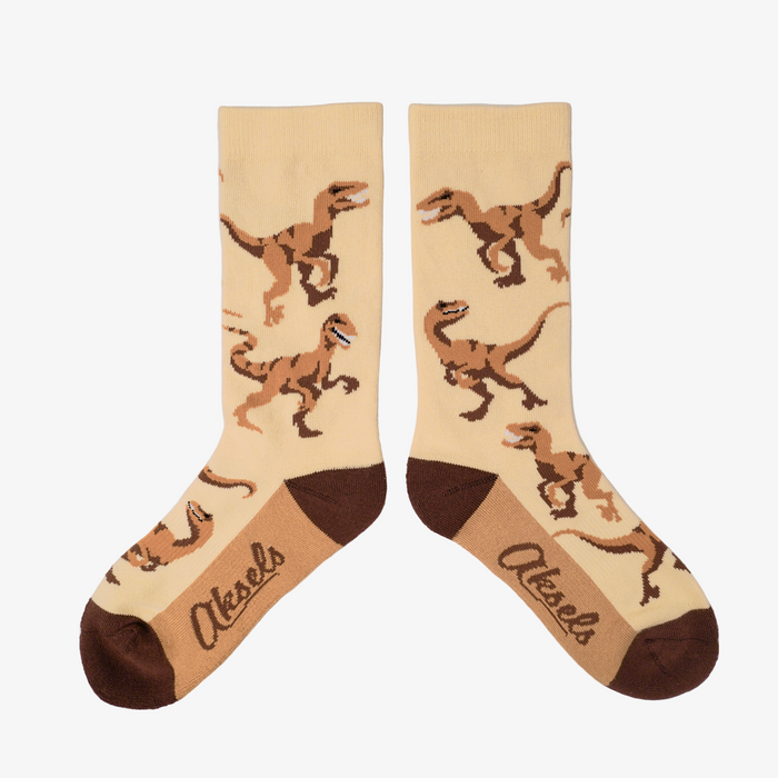 Big Kids Velociraptor Crew Socks