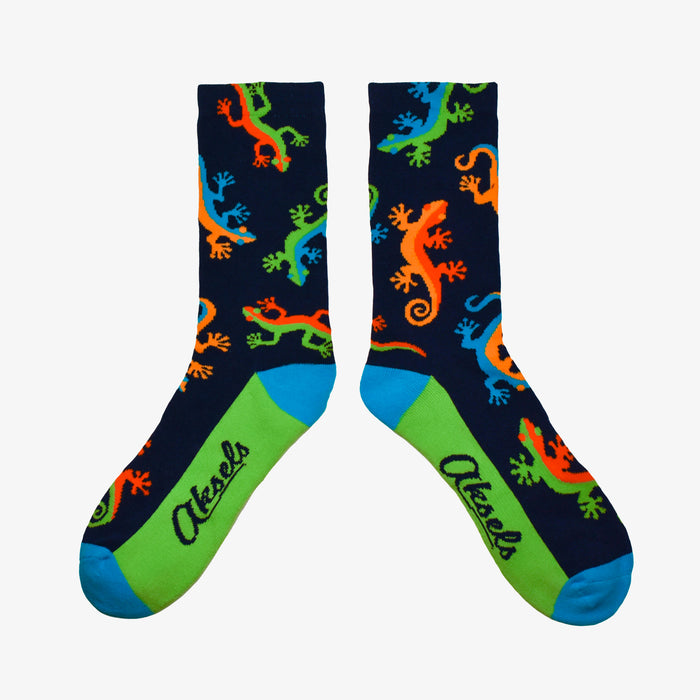 Chroma Gecko Men's & Women's Crew Socks