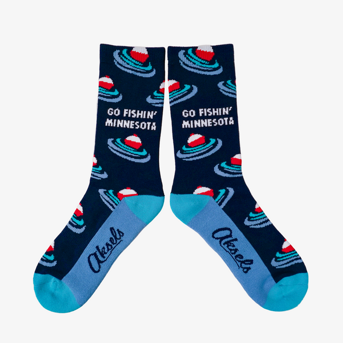 Go Fishin' Minnesota Men's & Women's Crew Socks