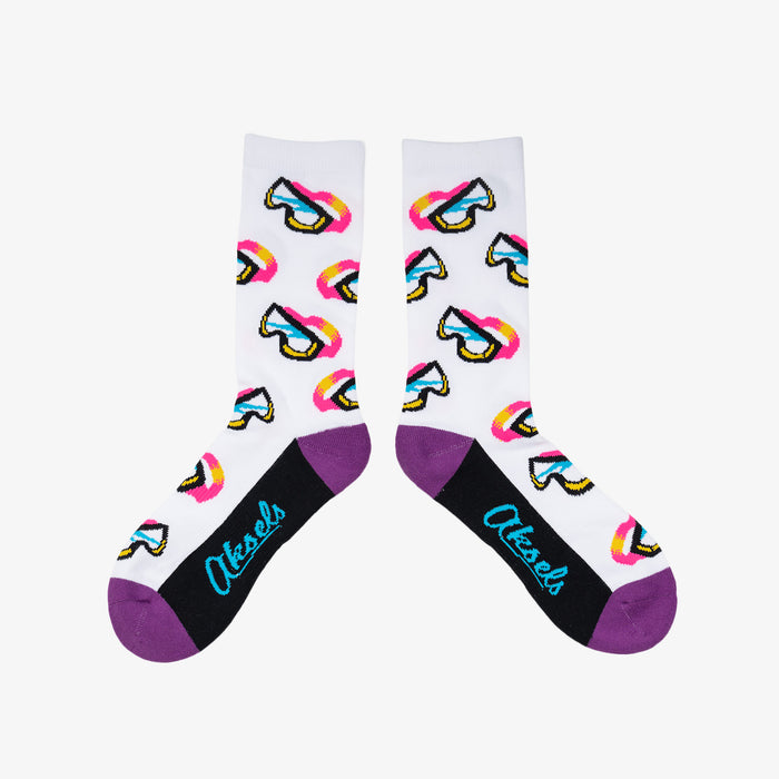 Neon Slope Vision Men's & Women's Crew Socks