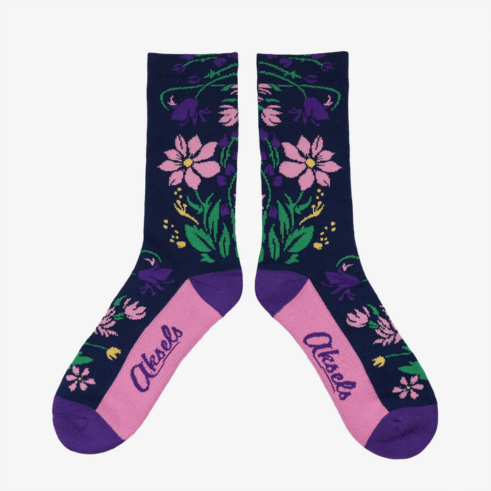 Whimsy Wildflower Men's & Women's Crew Socks