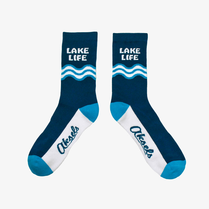 Wave Whisper Lake Life Men's & Women's Crew Sock