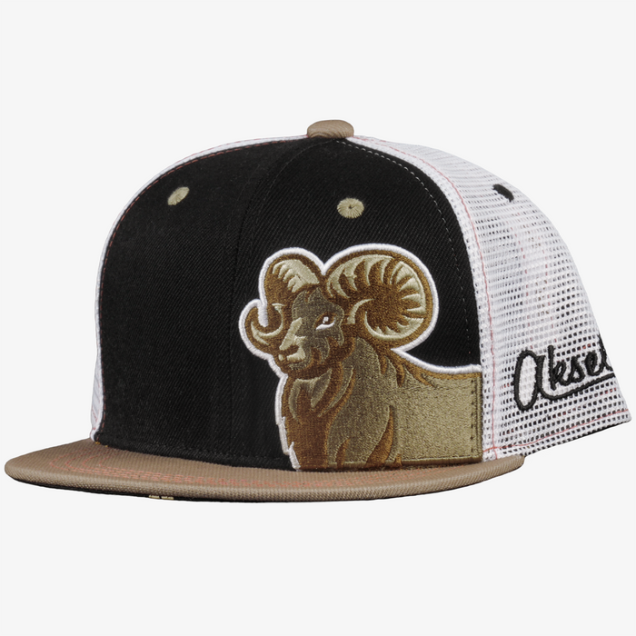 Kids Big Horn Sheep Flat Bill Snapback Hat