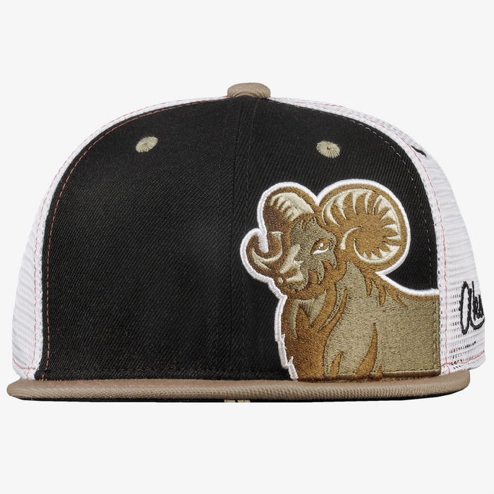 Kids Big Horn Sheep Flat Bill Snapback Hat