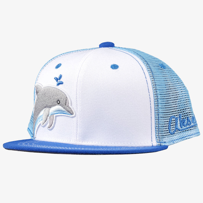 Kids Dolphin Flatbill Snapback Hat
