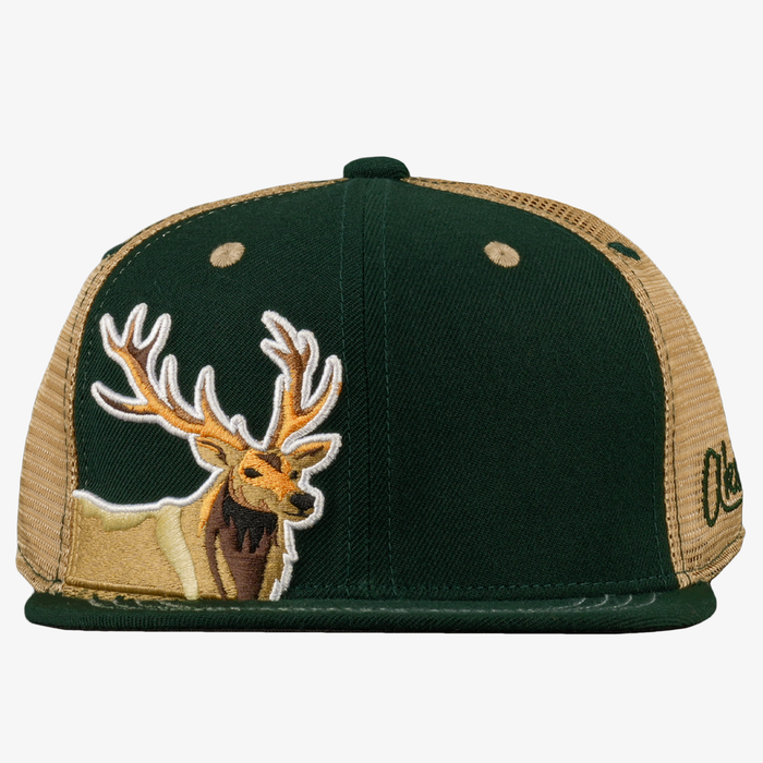 Kids Elk Flat Bill Snapback Hat