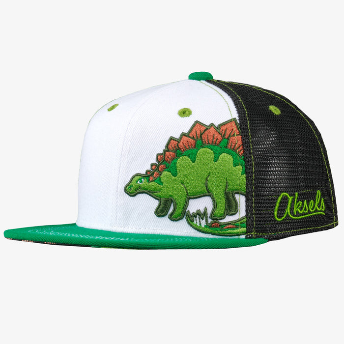 Kids Stegosaurus Flat Bill Snapback Hat