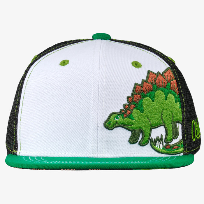 Kids Stegosaurus Flat Bill Snapback Hat