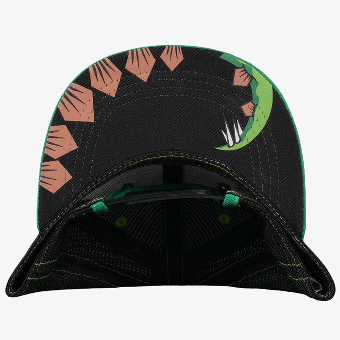 Kids Stegosaurus Flat Bill Snapback Hat