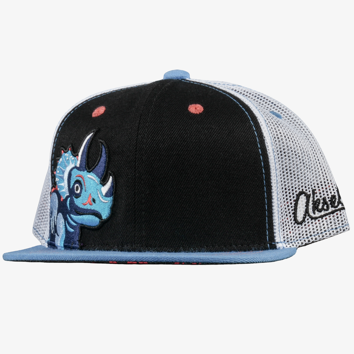 Kids Triceratops Flat Bill Snapback Hat