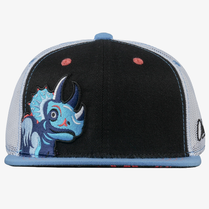 Kids Triceratops Flat Bill Snapback Hat
