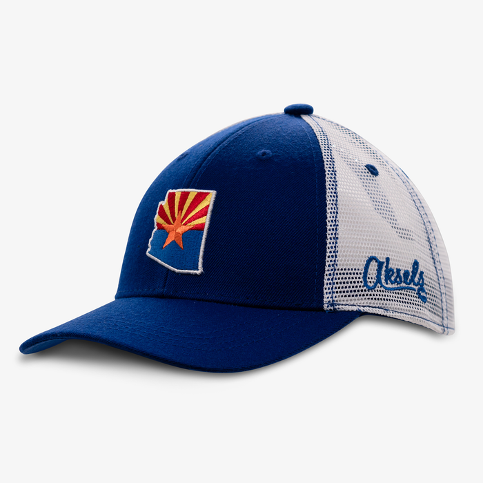 Arizona Outline Curved Snapback Hat