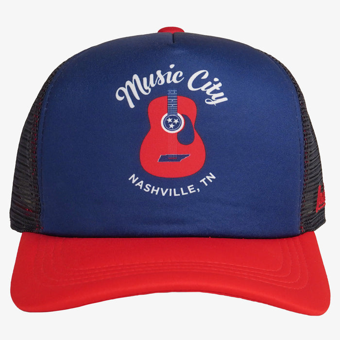 Nashville Music City Strum Foam Curved Bill Hat