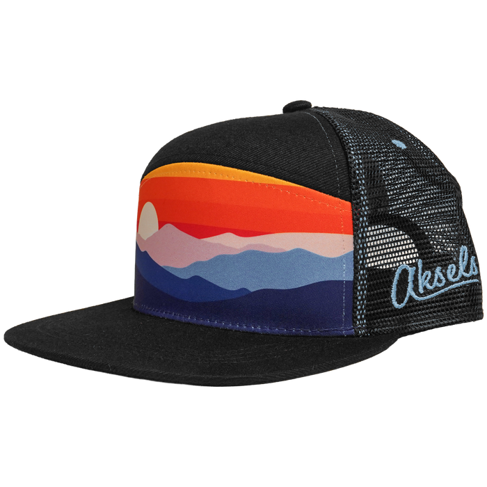 Majestic Peaks Sunset Camper Hat