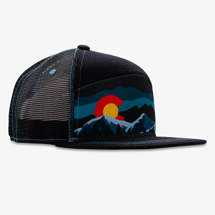 Colorado Mountain Night Time Camper Hat