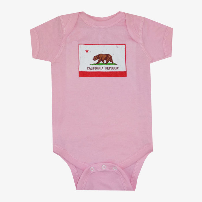 California Flag Onesie - Pink