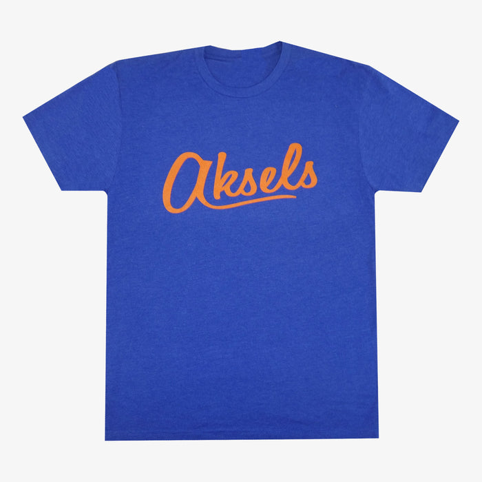 Aksels Cursive Logo T-Shirt - Royal