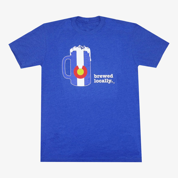 Colorado Brewed Locally T-Shirt - Royal