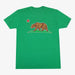 Aksels California Flag Grizzly Bear T-Shirt - Green