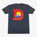 Denver D T-Shirt - Charcoal/Red
