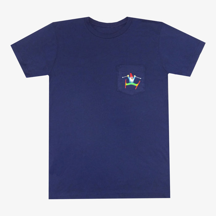 Gnome Skiing T-Shirt - Navy