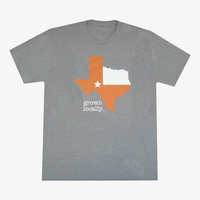 Aksels Grown Locally Texas T-Shirt - Grey/Orange