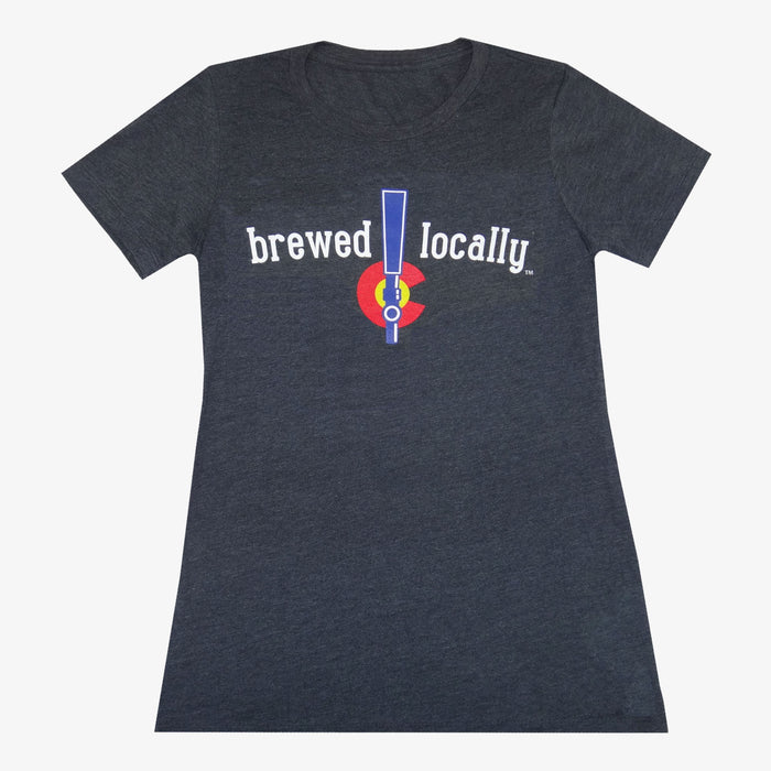 Women's Colorado Brewed Locally Tap T-Shirt - Charcoal