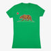 Aksels Women's California Grizzly Bear T-Shirt - Green