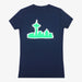 Aksels Women's Seattle Skyline T-Shirt - Navy