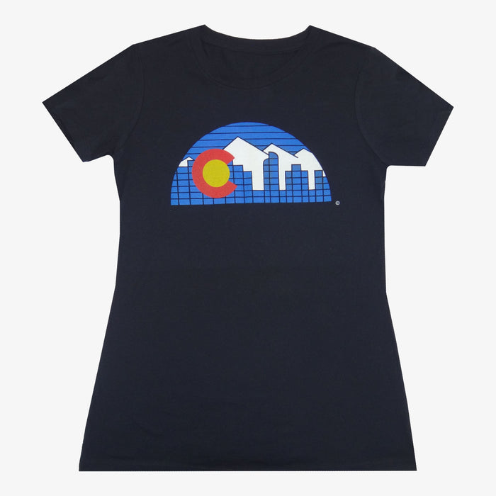 Women's Denver Skyline T-Shirt - Black