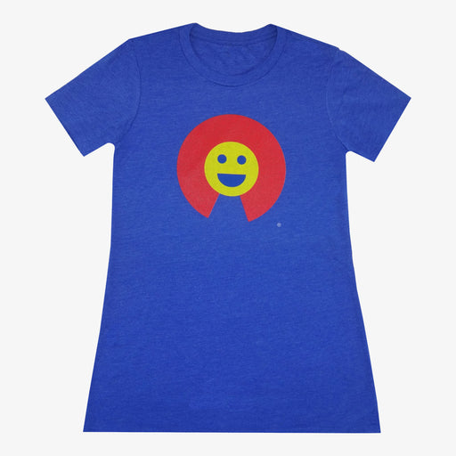 Women's Colorado Smiley T-Shirt - Royal