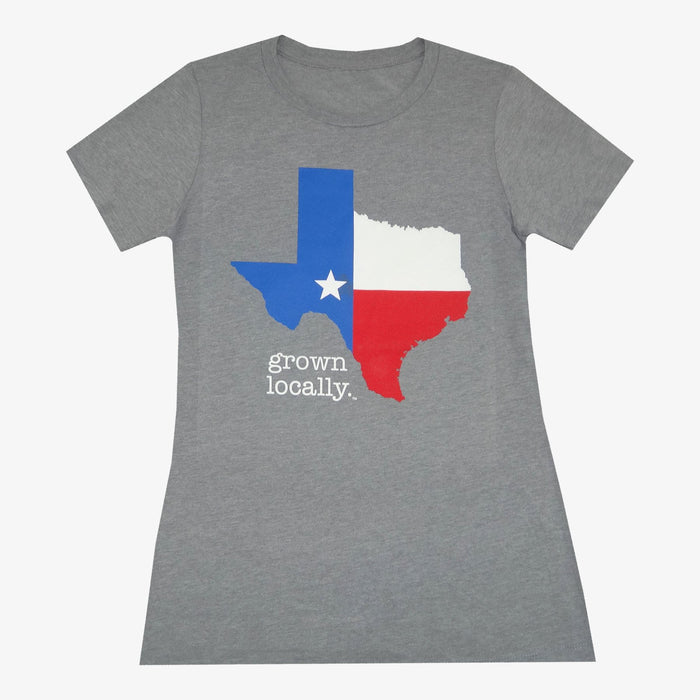 Women's Grown Locally Texas T-Shirt - Grey