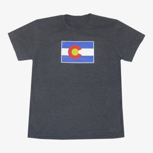 Aksels Youth Colorado Flag T-Shirt - Charcoal