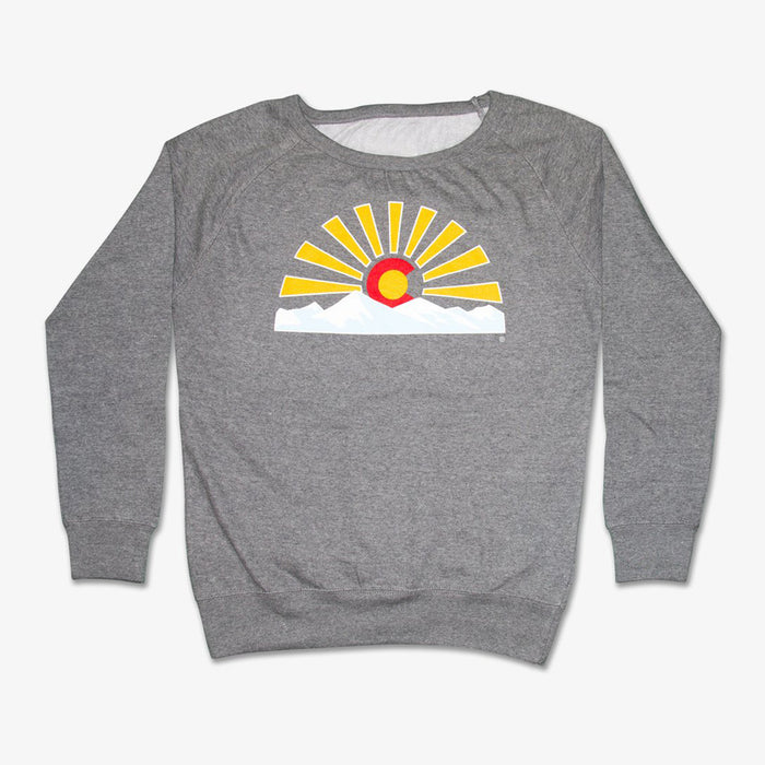 Aksels Women's Crew Neck Colorado Sunset Sweatshirt