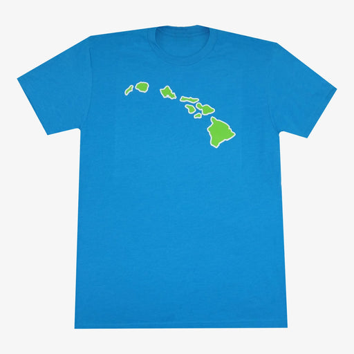 Aksels Hawaiian Islands T-Shirt - Aqua
