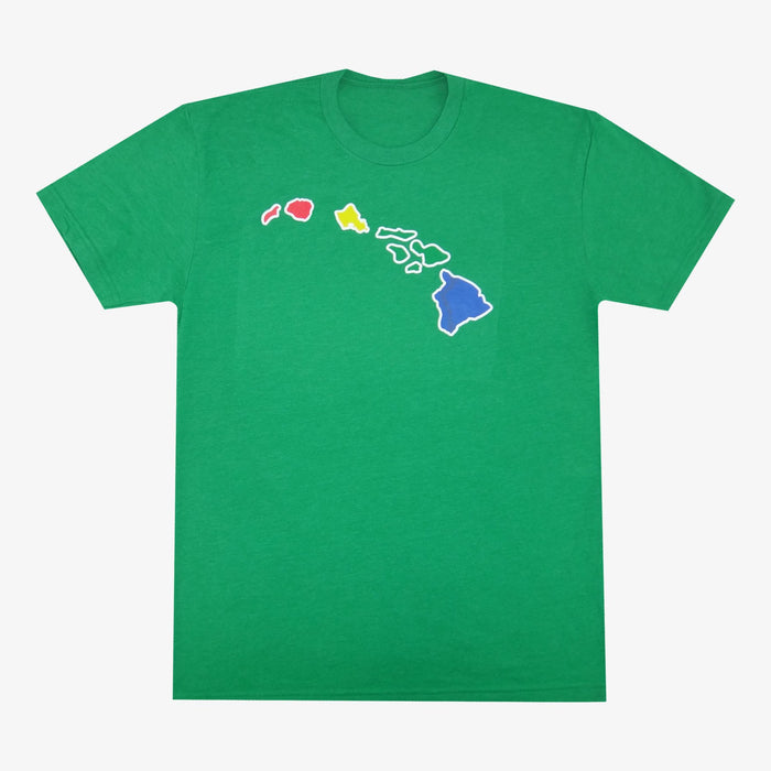 Aksels Hawaiian Islands T-Shirt - Green