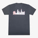 Aksels Chicago Skyline T-Shirt - Charcoal