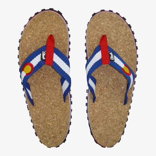 Aksels Colorado Flag Cork Sandals