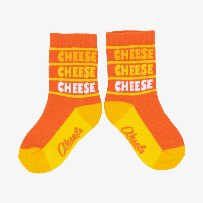 Kids Stacking Your Cheese Socks