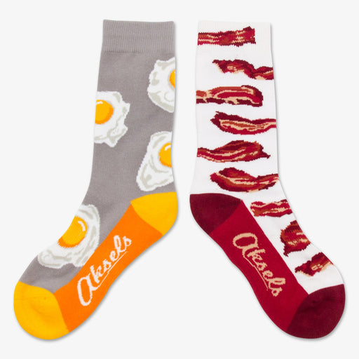 Aksels Youth Split Pair Bacon and Eggs Socks