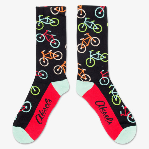 Aksels All Over Print Neon Bike Socks