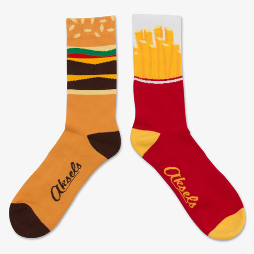 Aksels Split Pair Burger and Fries Socks