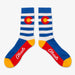 Aksels Striped Colorado Flag Socks